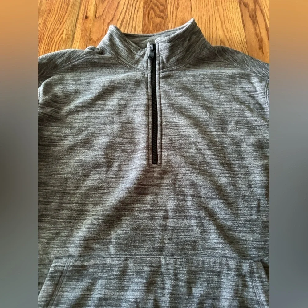Banana Republic Men's Gray Quarter Zip Fleece Pullover - XL